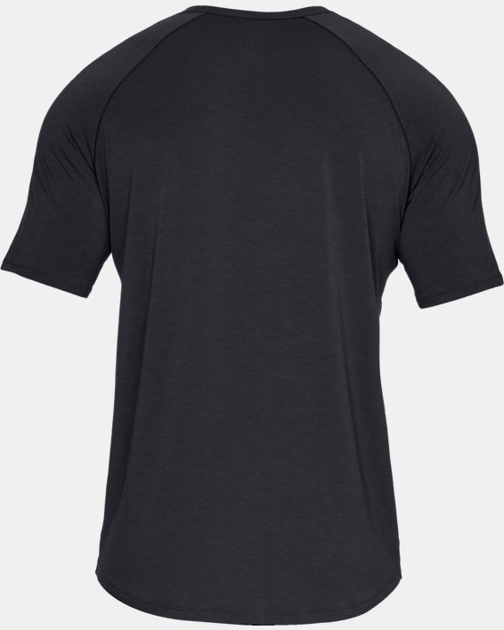 Men's UA RECOVER™ Sleepwear Short Sleeve Crew in Black image number 5